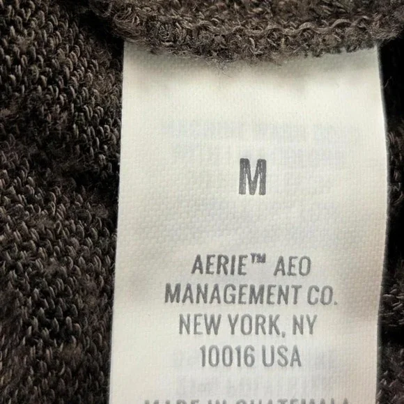 AERIE‎ Olive Green Jogger High Rise Ankle Pants Sz M Stretchy Athleisure - Picture 7 of 7